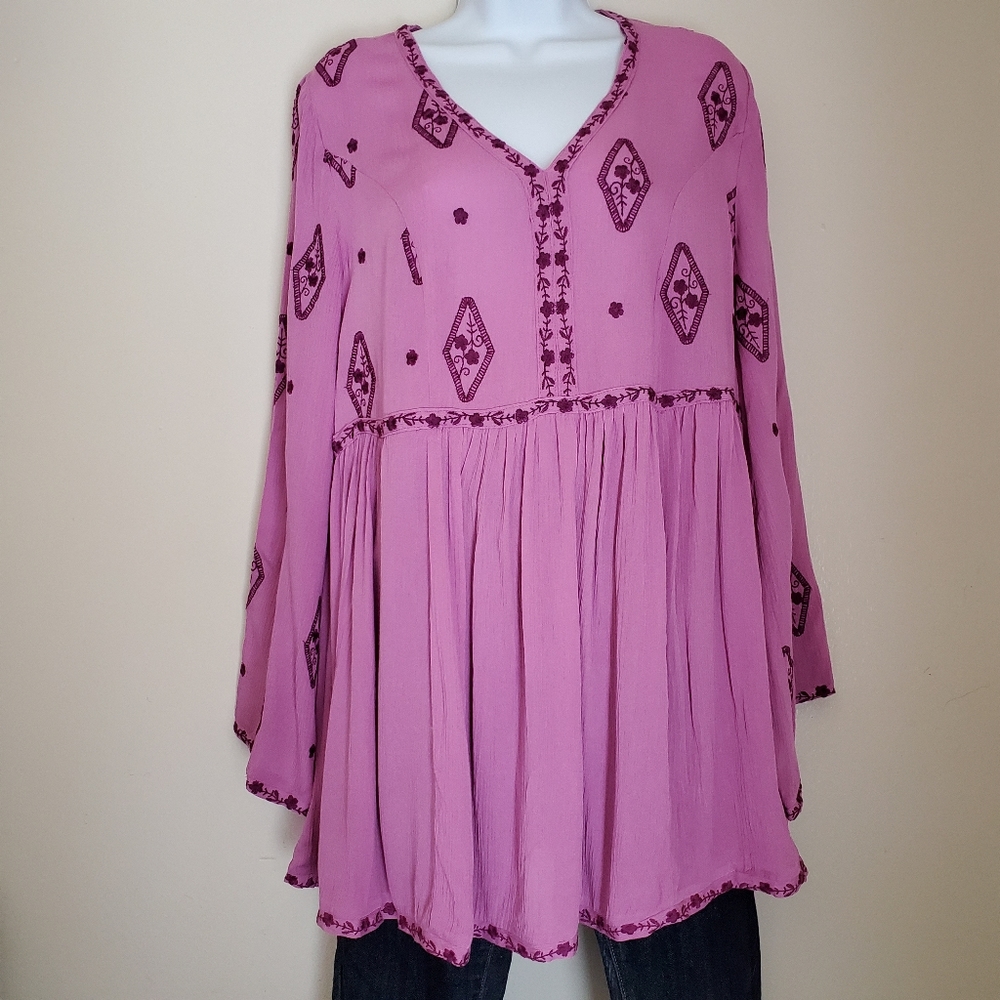 Roamans plus size baby doll blouse